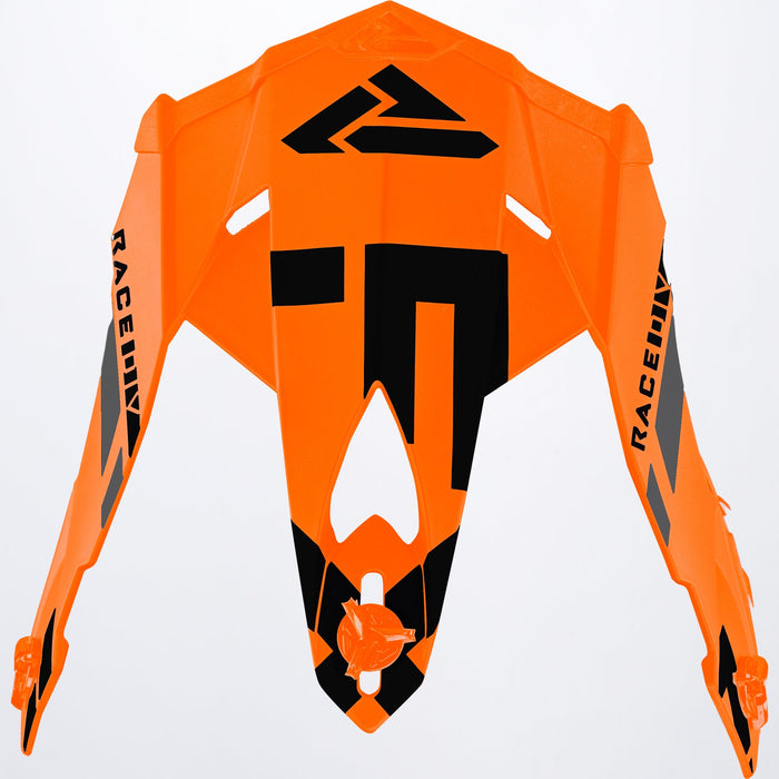 FXR Blade Race Div Helmet Peak in Orange/Black