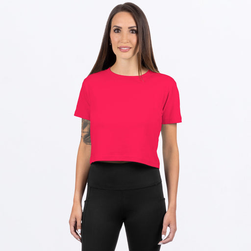 FXR Align Crop Women's T-shirt in Razz