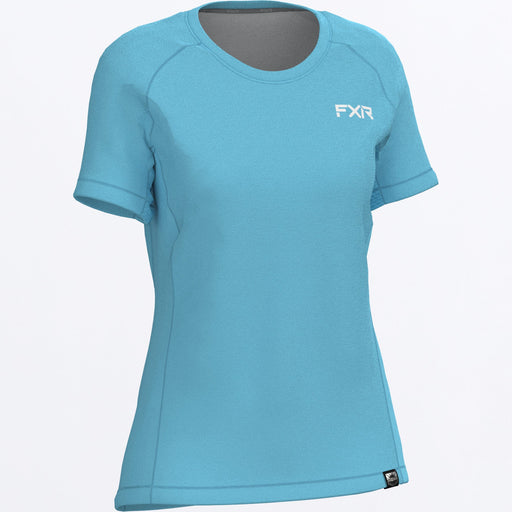 FXR Attack UPF Women's T-shirt in Dusty Blue