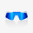 100% Speedcraft XS Performance Sunglasses in Matte white / Blue mirror
