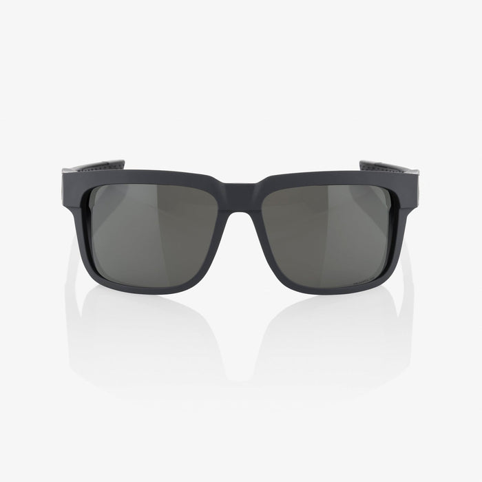 100% Type-s Sunglasses in Black / Blue Mirror