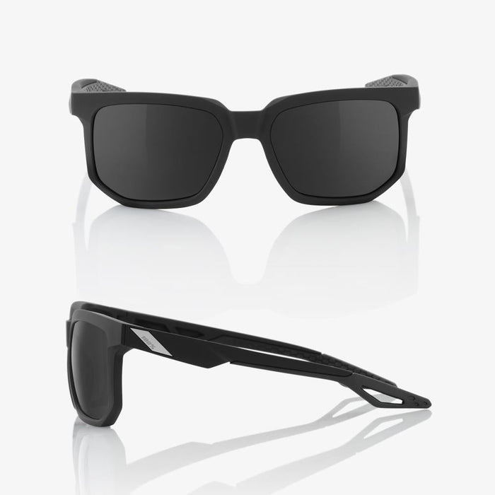 100% Centric Sunglasses in Matte black / Smoke