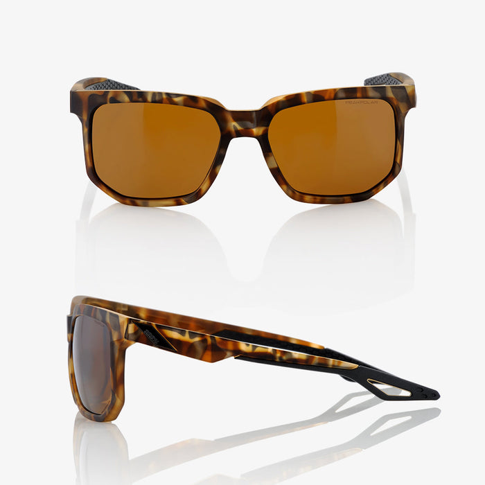 100% Centric Sunglasses in Soft tact havana / Bronze PEAKPOLAR polarized