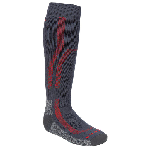 KLIM Aggressor Sock 3.0 in Asphalt - Fiery Red