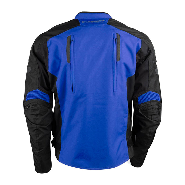 Joe Rocket Reactor CE Certified Textile Jacket in Blue/Black - Back