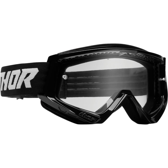 Thor Combat Racer Goggles in Black/White 2022