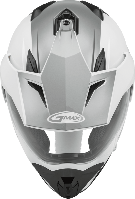 GMAX GM-11 Scud Dual Sport Helmet in White/Grey