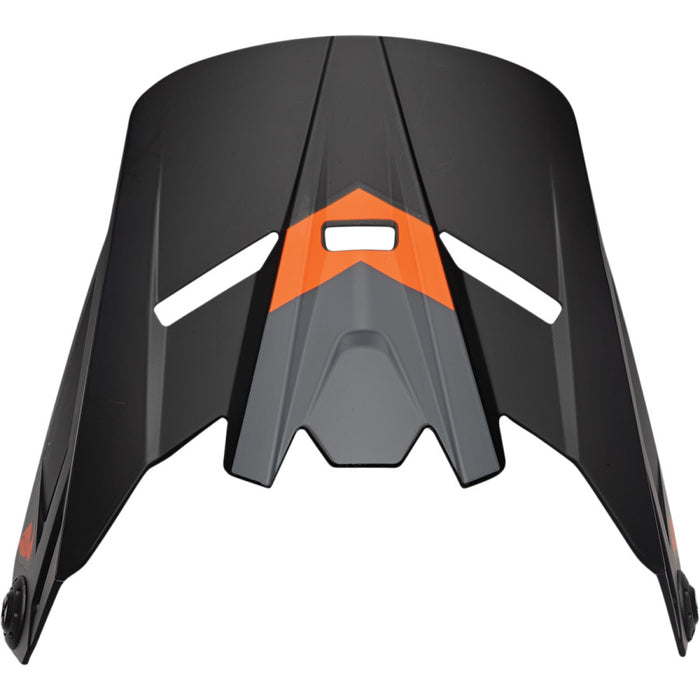 Thor Sector Chev Youth Visor in Charcoal/Orange