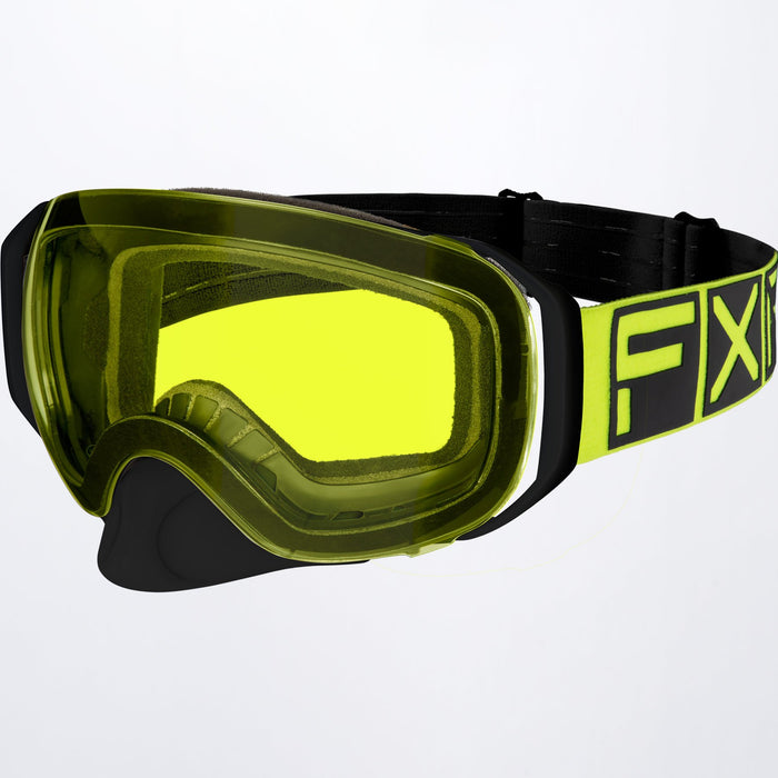 FXR Ride X Spherical Goggle in Black/Hi Vis