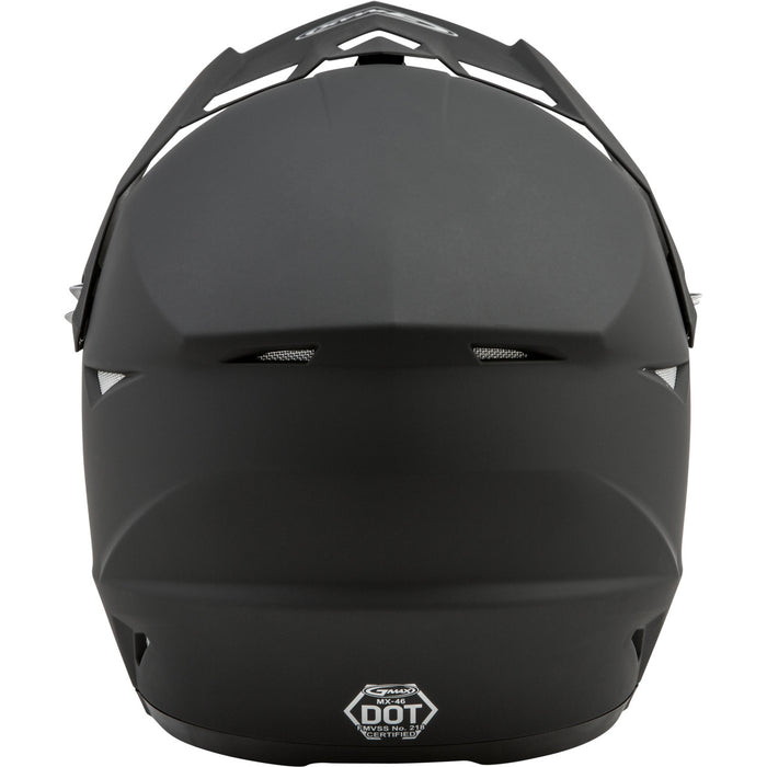 GMAX MX-46 Solid MX Helmet in Matte Black