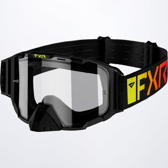 FXR Maverick Clear MX Goggle in Inferno