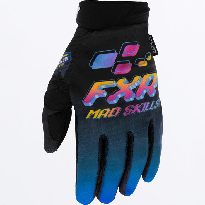 FXR Reflex MX Youth Gloves in Mad Skills