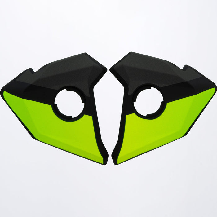 FXR Maverick Mod Helmet Side Covers in Black/Hi Vis