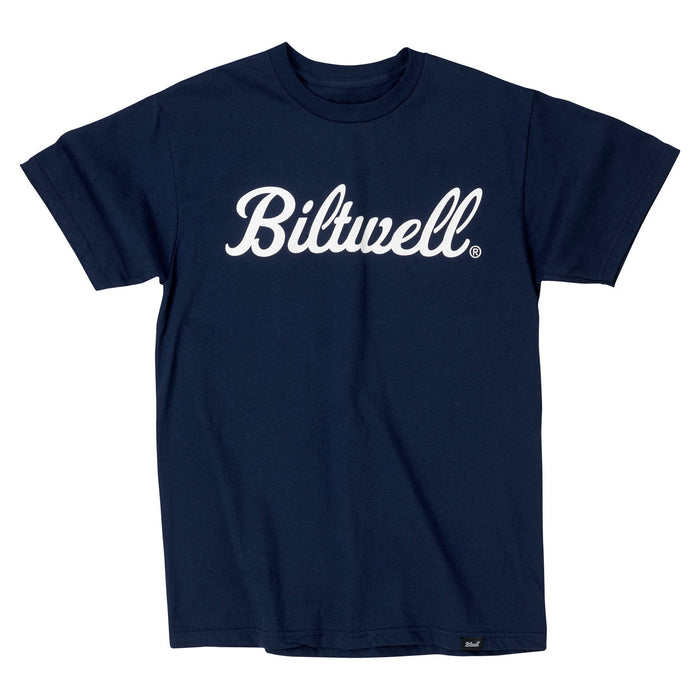 Biltwell Script T-shirt in Navy 2022