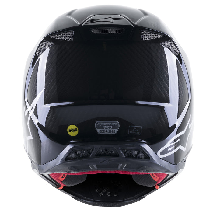 Alpinestars Supertech M10 Solid Carbon Helmet in Black Glossy Carbon