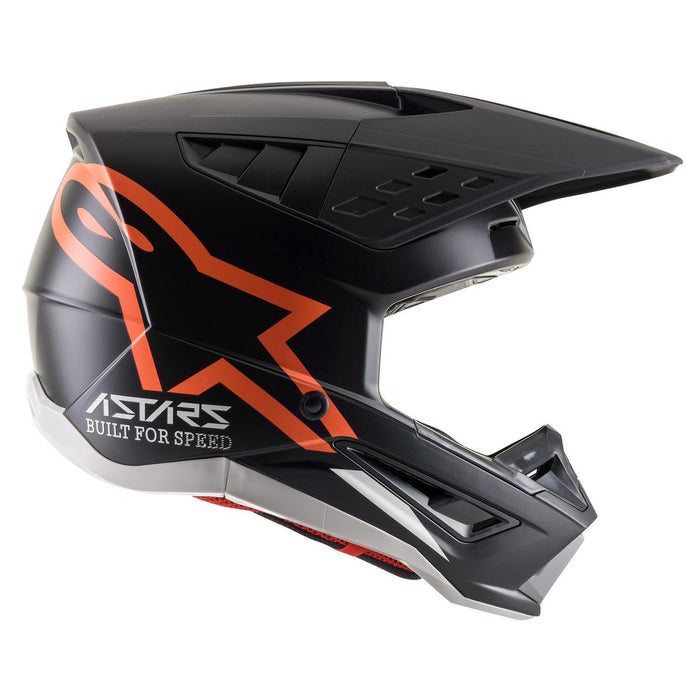 Alpinestars SM5 Compass Helmet in Black/Fluo Orange