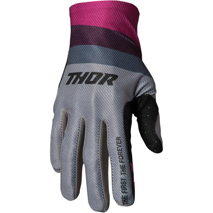 THOR Assist React Gloves in Gray/Purple