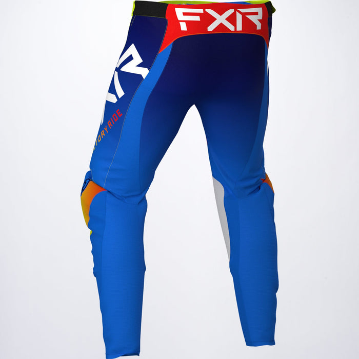 FXR Helium Pants in Blue/Hi Vis/Red - Back