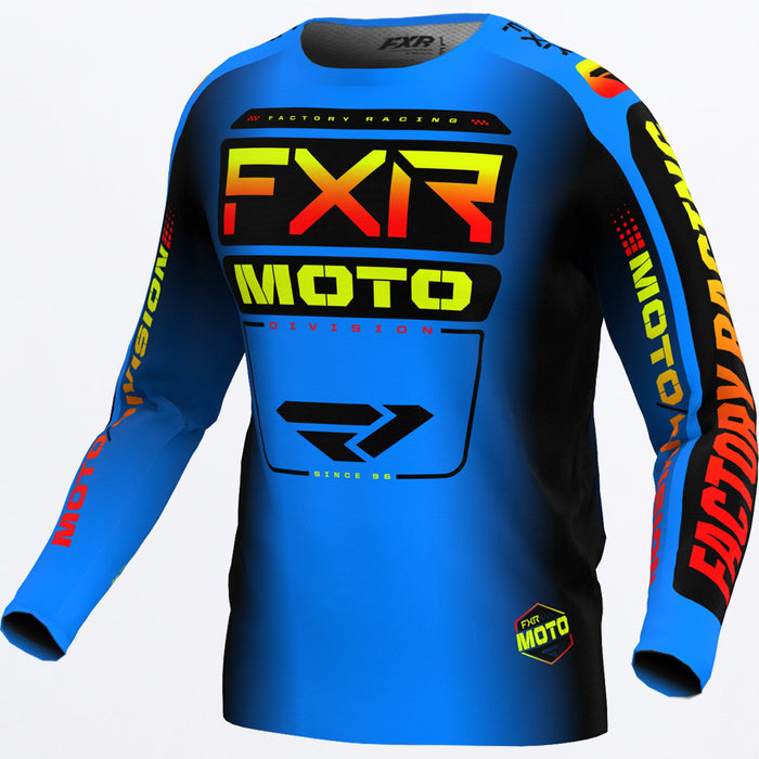 FXR Clutch MX Jersey in Blue/Inferno