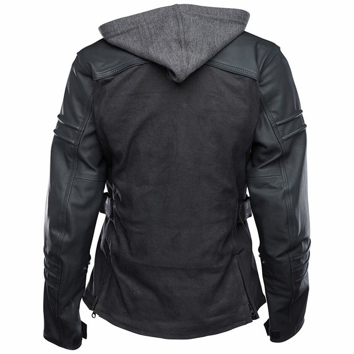 SPEED AND STRENGTH Street Savvy™ Leather/Textile Jacket in Black - Back