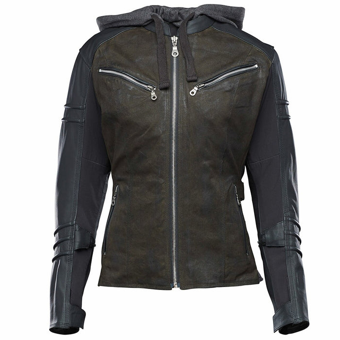 SPEED AND STRENGTH Street Savvy™ Leather/Textile Jacket in Olive