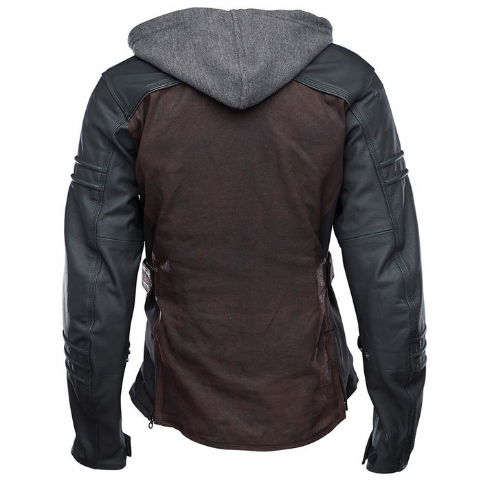 SPEED AND STRENGTH Street Savvy™ Leather/Textile Jacket in Red - Back