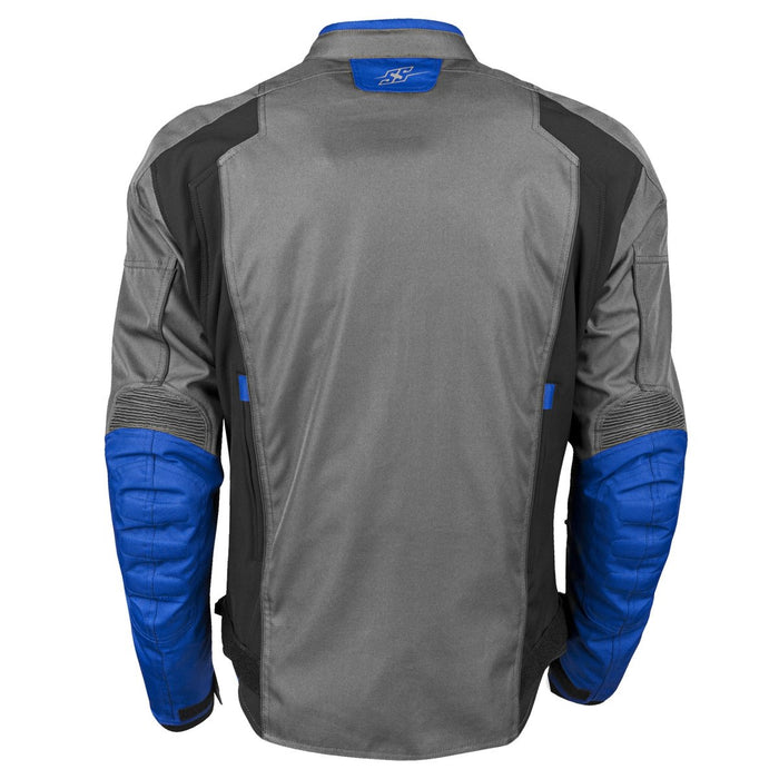 SPEED AND STRENGTH Sure Shot™ Textile Jacket in Blue/Black - Back