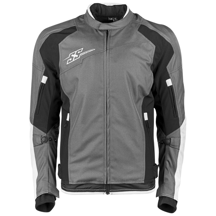 SPEED AND STRENGTH Sure Shot™ Textile Jacket in White/Black