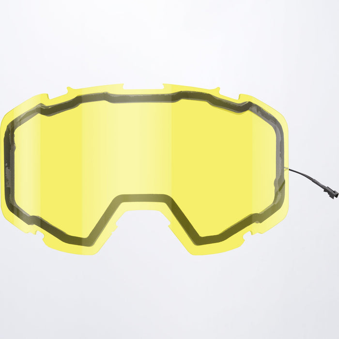 FXR Maverick E-Goggle Heated Dual Lens in Yellow