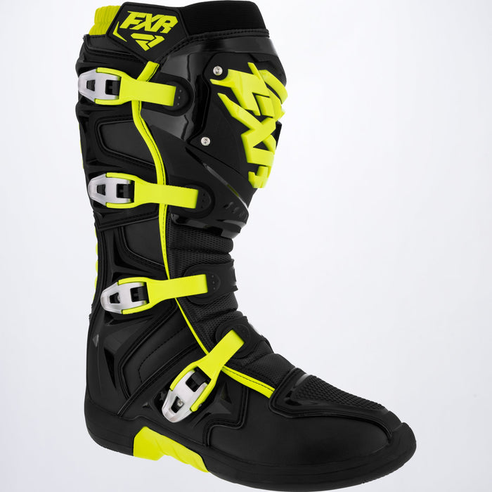 FXR Factory Ride Boot in Black/Hi Vis