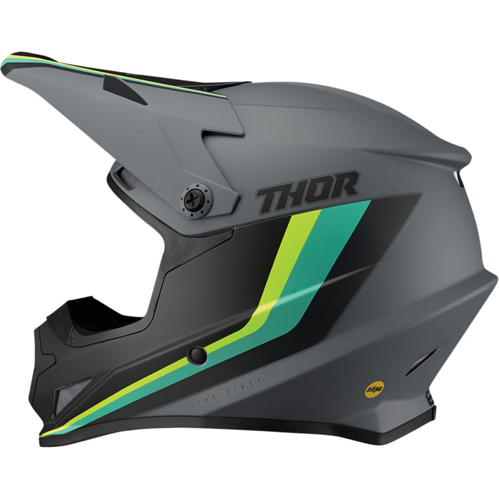 Thor Sector Runner Mips Helmet in Gray/Teal 2022