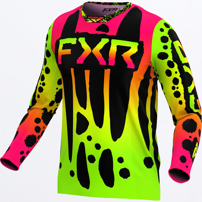 FXR Podium MX Youth Jersey in Frogger
