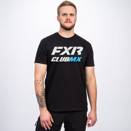 FXR Club MX T-Shirt in Black/Blue