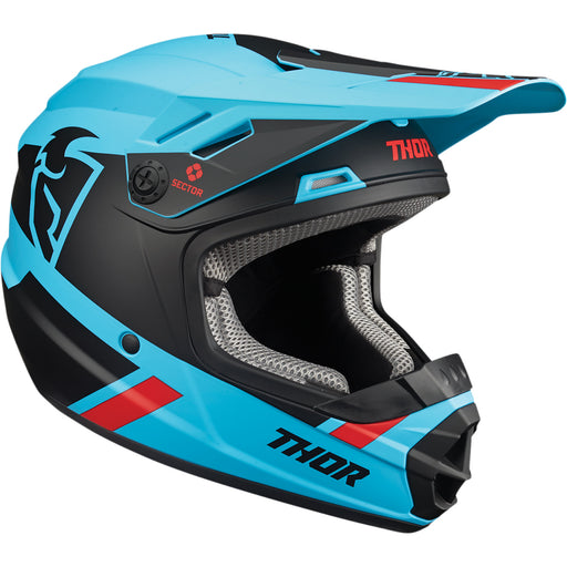 Thor Youth Sector Split Helmet in Blue/Black 2022