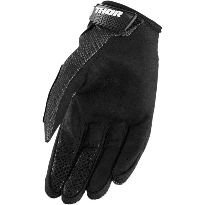 Thor Sector Gloves in Black - Palm view