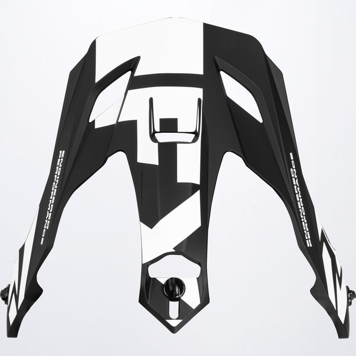 FXR Torque X Team Helmet Peak in Black/White 