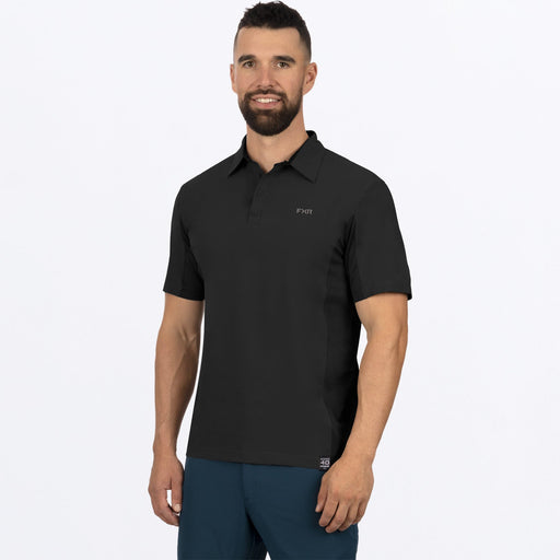 FXR Breeze Performance UPF Polo Shirt\ in Black