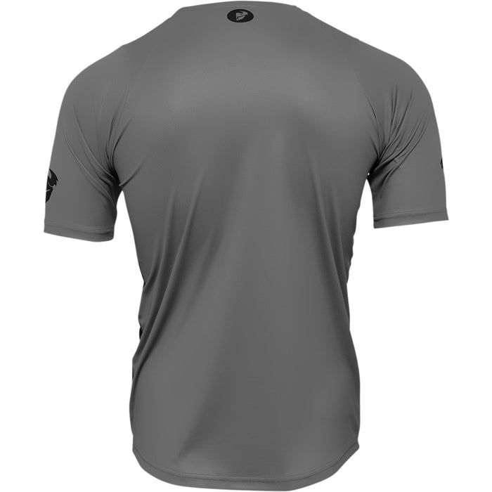 Thor Assist React MTB Short-Sleeve Jersey in Gray/Purple