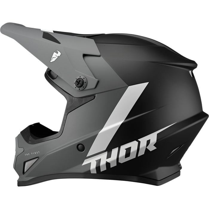 Thor Sector Chev Helmet in Gray/Black 2022