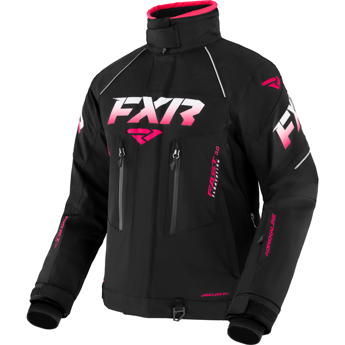 FXR Adrenaline Women’s Jacket in Black/Fuchsia Fade