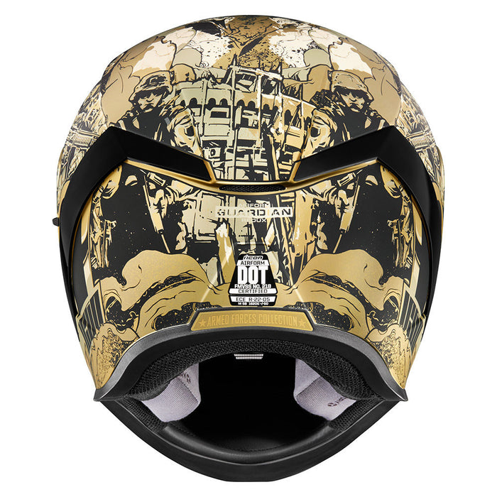 Icon Airform Guardian Helmet in Gold Full Black 2022