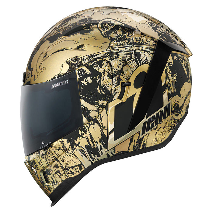Icon Airform Guardian Helmet in Gold Profile 2022