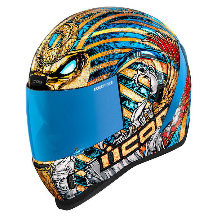 icon Airform Pharaoh Helmet in Gold Front 2022