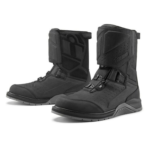 ICON Alcan Waterproof CE Boots in Black