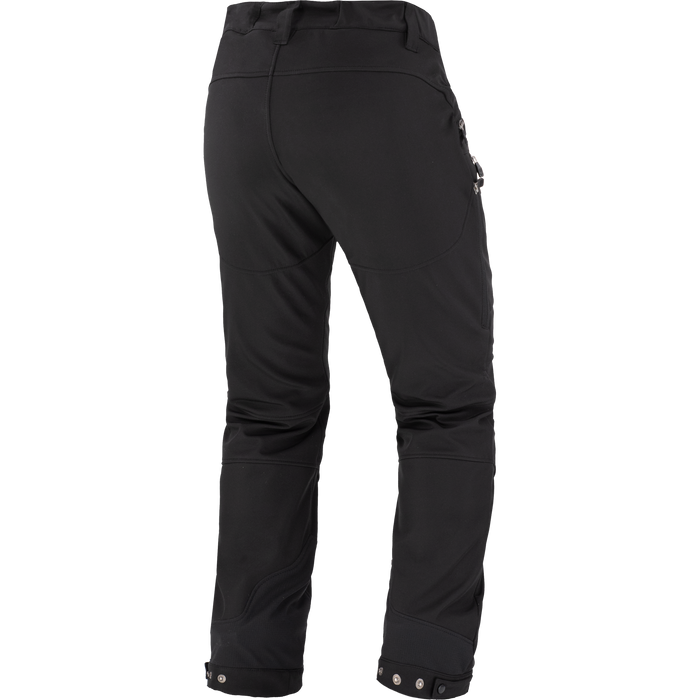 FXR Altitude Women's Softshell Pants in Black/Electric Pink 2023