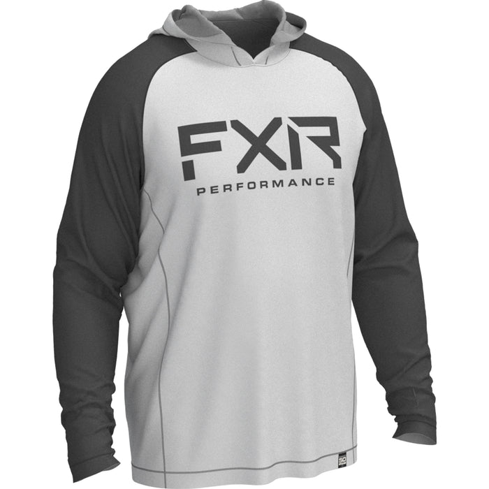FXR Attack UPF Pullover Hoodies in Grey/Charcoal