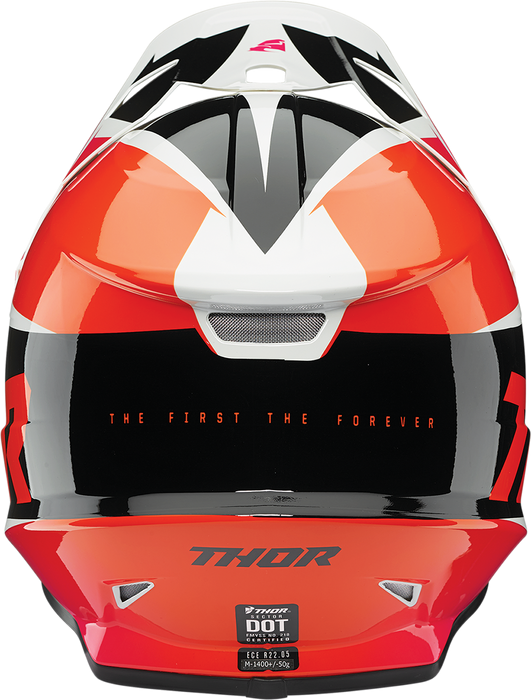 Thor Sector Fader Helmet in Orange/Magenta