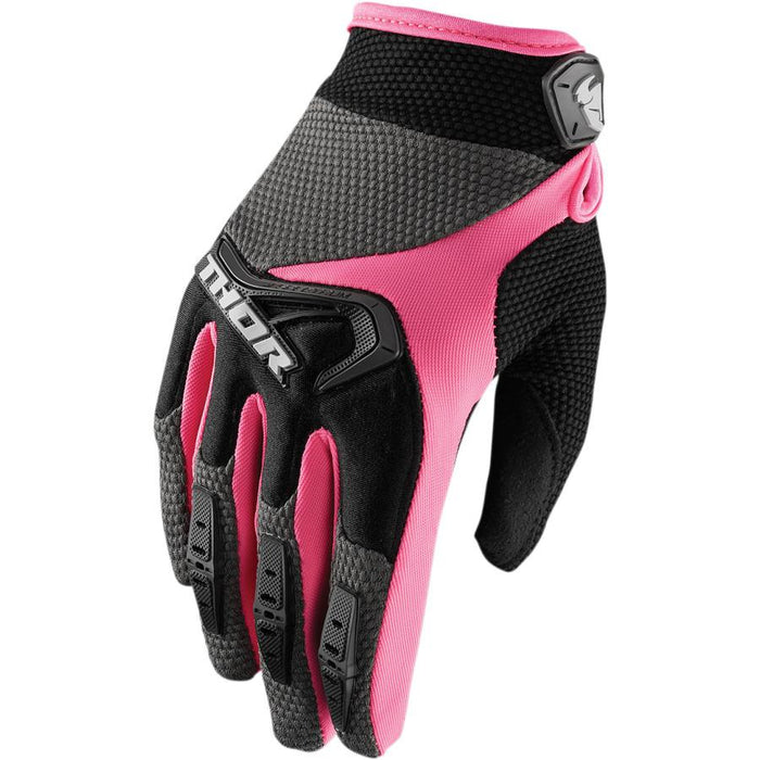 Thor Spectrum Women's Gloves in Black/Pink 