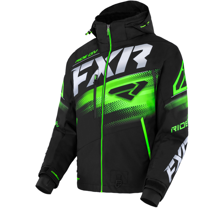 FXR Boost FX 2-IN-1 Jacket in Black/Lime