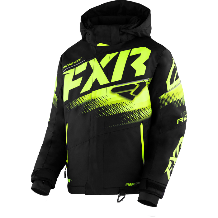FXR Boost Youth Jacket in Black/HiVis